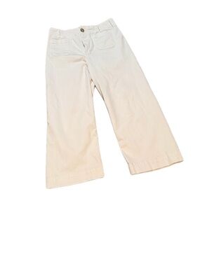 Maeve White Wide Legged Jeans